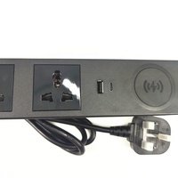 Prise de courant de bureau usb-c encastrée cachée universelle/prise de table encastrée pour meubles de bureau avec chargement sans fil