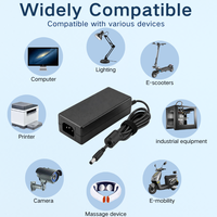 Adaptateur d'alimentation à découpage industriel haute efficacité AC/DC avec PFC actif 24V 30V 36V 48V 54V 120W, 12V 100W pour PC de bureau