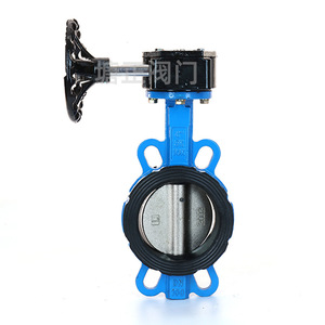 วาล์วผีเสื้อแบบเทอร์ไบน์ D371X-1016Q DN50-DN300 มาตรฐานแห่งชาติ ซีลยาง EPDM แบบนิ่ม ควบคุมการไหลของน้ำ ผลิตตามแบบ OEM - Product Image 2