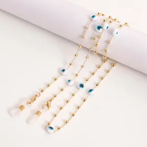Chaîne à <span class=keywords><strong>lunettes</strong></span> Masque Longe Acrylique Evil Eye Alliage Perles Titulaire Corde Sangle Anti-perte <span class=keywords><strong>Lunettes</strong></span> Chaînes <span class=keywords><strong>2022</strong></span> Mode Bijoux Nouveau - Product Image 2