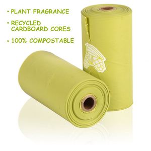 2025 Eco-Friendly <b>Compostable</b> Biodegradable Leak Proof Pet Waste Disposal Poop <b>Bags</b> for Dog Waste Cornstarch - Product Image 6
