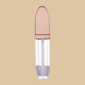 Vente chaude plaqué or en forme spéciale givré Transparent brillant à lèvres emballage de tube vide pour brillant à lèvres - Product Image 1