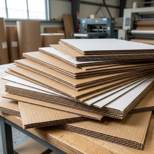 Cartón Corrugado Reciclado Anti-Encurvado al por Mayor, Revestimiento de Doble Cara de Alta Calidad, Ecológico, Color Personalizado, Flauta B/C/E/BC/BE - Product Image 1