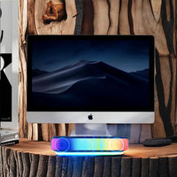 Vente à chaud Mini haut-parleur sans fil RGB HIFI stéréo Surround barre de son extérieure Ser Bass Subwoofer TV téléphone haut-parleur barre de son de jeu