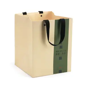Confezione regalo Boutique stampata di marca borsa personalizzata sacchetti di carta commerciale