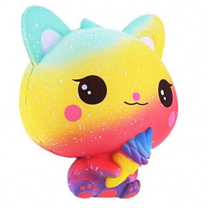 Soft Non-Toxic PU Ice Cream Cat Squeezable Sensory Fidget Toy for <b>Boys</b> and Girls Hand Therapy - Product Image 2