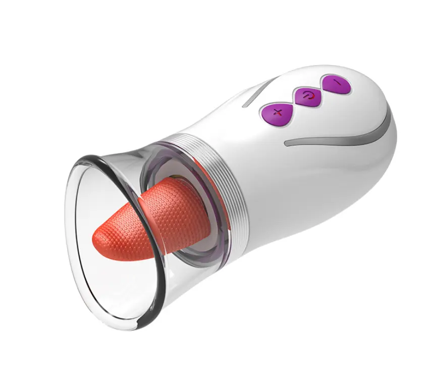 USB ricaricabile 3 aspirazione + 7 vibrazione leccare giocattoli del sesso completamente impermeabile lingua Vagina succhiare vibratore