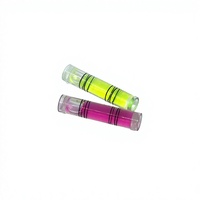 Tube de niveau circulaire 6,3x29mm jaune avec bulle de liquide pour cadre photo et usage DIY