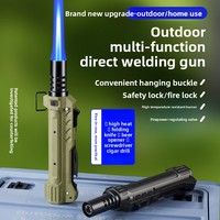 Briquet multifonction d'extérieur haute puissance coupe-vent, allumeur à flamme directe robuste, nouveau style, torche à gaz butane pour le camping