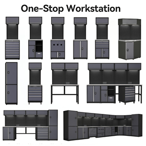 Station de Travail Professionnelle pour Réparation Automobile, Desserte à Outils Mobile Robuste pour Ateliers de Garages, Combinaison Manufacturée - Product Image 2