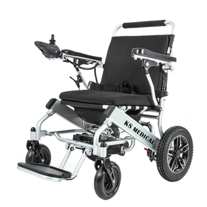 KSM-601MR <b>Backrest</b> Manual Reclining Electric Mobile Wheelchair with Safety Brakes and Antibacterial Cushion Foldable Wheelchair - Product Image 3