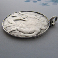 Artesanía de metal plateado antiguo Vintage medallas 3D de alta calidad deporte con logotipo personalizado coleccionable recuerdo arte balonmano medalla balonmano