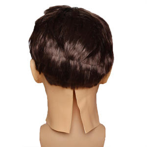 Nouveauté : Masque en latex Big <span class=keywords><strong>Bad</strong></span> Guy avec cheveux pour Halloween, accessoires de costume de fête amusants, motif dessin animé/geométrique, en stock - Product Image 3