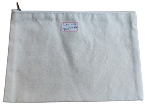 กระเป๋าแต่งหน้าผ้าฝ้ายสำหรับผู้หญิงกระเป๋าใส่เครื่องสำอางสไตล์แฟชั่นมีซิปปิดกันน้ำพิมพ์ลายได้ตามต้องการ - Product Image 2