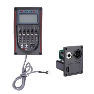 Égaliseur 5 bandes pour guitare acoustique, préampli avec égaliseur de volume réglable, ensemble d'accessoires pour instruments de musique - Product Image 4