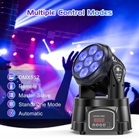 U'King 70W Mini RGBW DJ Disco Efecto de iluminación Precio LED Move Heads Equipo de iluminación de escenario Luces de cabeza móvil