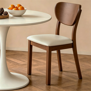 Sedia <span class=keywords><strong>da</strong></span> Pranzo Moderna <span class=keywords><strong>in</strong></span> <span class=keywords><strong>Legno</strong></span> Massello con Seduta Imbottita, Sedia <span class=keywords><strong>da</strong></span> <span class=keywords><strong>Cucina</strong></span> <span class=keywords><strong>in</strong></span> Stile Nordico per Ristoranti, Caffè, Hotel e Arredamento Domestico - Product Image 1
