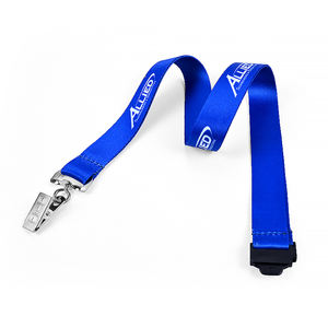 高品質カスタムロゴバッジリールホルダーランヤード昇華ポリエステルIDカードネックストラップ金属フック安全バックル付き - Product Image 5