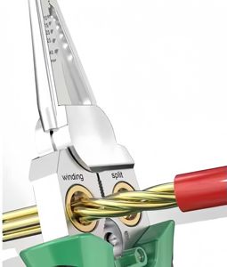 คีมปอกสายไฟอเนกประสงค์ <span class=keywords><strong>8</strong></span>-in-1 ทำจากเหล็กกล้าคาร์บอน พร้อมพื้นผิวปากคีมแบบฟันเลื่อยสำหรับหนีบ<span class=keywords><strong>ปากกา</strong></span>วัด - Product Image 5