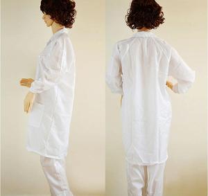 Дышащий антистатический ESD-халат/синий ESD-халат на пуговицах/халат для чистых помещений для рабочей одежды - Product Image 1