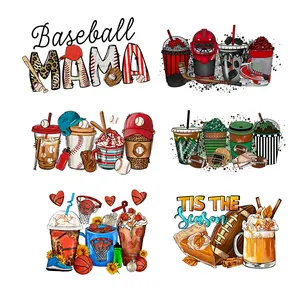 Htv heat transfer vinyl press ready baseball logo heat press stampa transfer vinyl sticker trasferimento di calore personalizzato per t-shirt