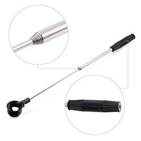 Récupérateur de balles de golf portable très demandé, accessoires de golf durables, télescopique 80 pouces en acier et alliage d'aluminium, noir