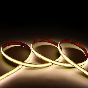 CCT <span class=keywords><strong>LED</strong></span> <span class=keywords><strong>COB</strong></span> tira 2 cables Pin Dual tres colores 24V 12V 5mm Flex Flexible suave Cadena de luz lámpara de iluminación lineal 600D estrecho - Product Image 6