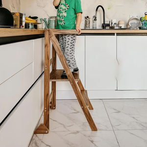 Lit d'apprentissage pliable en bois de style ferme avec un design moderne pour l'assistance des tout-petits Origine européenne - Product Image 1