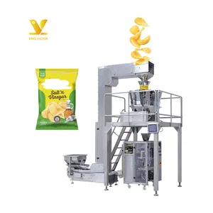 Machine multifonctionnelle de remplissage et de scellage de petites poches pour snacks Machine d'emballage de chips de pommes de terre