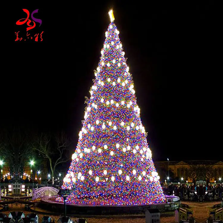 Shopping mall Christmas tree Outdoor commercial decorated tree 20ft 30ft 40ft 50ft 60ft Giant custom the christmas tree