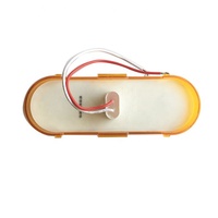 Piranha ovale ambre 6 pouces LED camion remorque RV bateau Yacht arrêt clignotant feux arrière avec 10 puces
