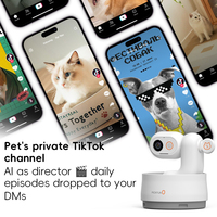 Système de caméra CCTV portable pour chien, étanche, interactif, avec intelligence artificielle, dispositif de suivi des animaux de compagnie connecté au téléphone mobile pour la surveillance des animaux