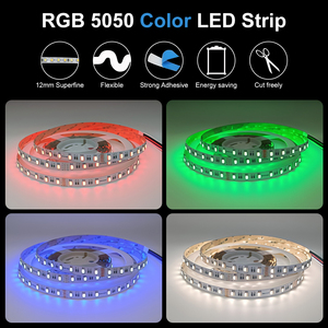 Luci <span class=keywords><strong>LED</strong></span> ESann DC12V 24V 60LED RGBW 2700K 3000K Flessibili con Telecomando per Retroilluminazione <span class=keywords><strong>TV</strong></span> - Product Image 2