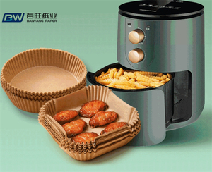 Bán buôn 100 cái kích thước tùy chỉnh phụ kiện nhà bếp đôi bên tráng vòng tròn không khí Nồi chiên giấy da giấy lót chịu nhiệt - Product Image 5