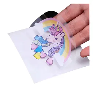 Promotional Label Logo Custom Printing Die Cut Clear Sticker Adhesive Waterproof PVC Stickers Sheet
