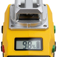 Niveau laser vert industriel 4D à 16 lignes, 360 degrés, longue autonomie, batterie au lithium, haute luminosité, auto-nivelant