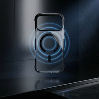 Coque transparente magnétique antichoc pour Apple iPhone 18 Pro Max 17 Pro, protection de téléphone avec protection contre les chutes aux quatre coins