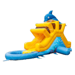 Comercial <span class=keywords><strong>18</strong></span> Sqm PVC Air Trampoline Bounce Slide Bouncy Kids Outdoor Playground <span class=keywords><strong>Castillo</strong></span> de agua inflable - Product Image 2