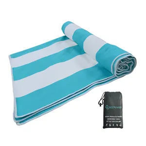 Лучшее Пляжное полотенце из микрофибры, индивидуальный дизайн, красочные полосатые пляжные полотенца, полотенце для бассейна и ванны