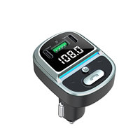 Transmetteur FM pour voiture BT 5.4 avec double port USB-C pour charge rapide, lecteur MP3 sur clé USB, appels mains libres, chargeur de voiture, adaptateur audio