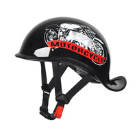 Casque de sécurité ouvert SMR SMRZX306 Retro Light Cruiser American Ducktail - Unisexe, universel, toutes saisons, étanche, design sportif