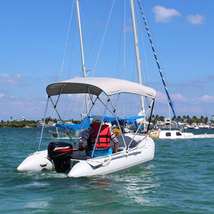Bateau de pêche gonflable en PVC avec plancher en aluminium certifié CE avec moteur - Product Image 1