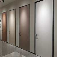 Porte en bois d'aluminium de haute qualité combinant une finition en bois classique Porte en bois d'aluminium de résistance moderne