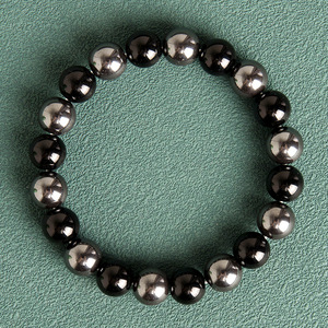 2024 yeni kişilik mors kodu erkek doğal taş el yapımı boncuklu bilezik moda basit Retro bilezik aksesuarları - Product Image 6