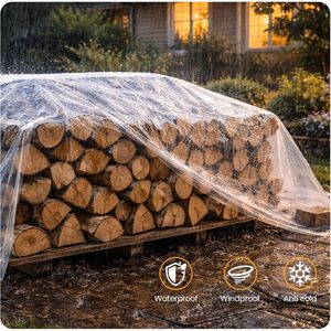 Clear <b>Plastic</b> <b>Sheeting</b> 5 Ft X 100 Ft 10 Mil Heavy Duty <b>For</b> Construction Painting <b>Greenhouse</b> Farm Use - Product Image 6