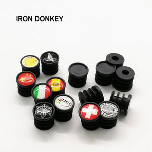 IRONDONKEY Embouts de Guidon <span class=keywords><strong>VTT</strong></span> Style Drapeau avec Cristal, Motif Créatif, Logo de Marque Personnalisé - Product Image 3
