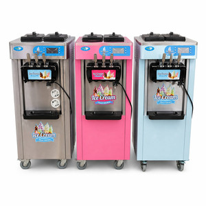 Vollautomatische Softeis-Maschine aus Edelstahl mit Touchscreen, 2500W, für <span class=keywords><strong>Eisbecher</strong></span> und Waffeln - Product Image 1