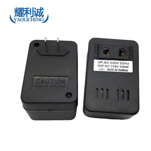 YaoLicheng Power Transformer 220V to 110V 100W <b>Voltage</b> <b>Converter</b> With Plug Indoor Use Only - Product Image 1