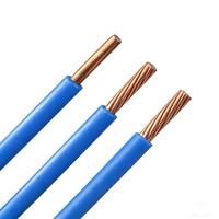 Cable de Cobre Trenzado con Aislamiento de PVC, Revestimiento Rojo/Azul, 6/10 mm², Cable CC H07V-U ZH, Marca 450/750V para Electricidad Doméstica