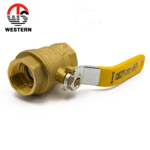 Çin üretimi kum cilalı 600Wog 1/4 "-4" BSP NPT konu bronz tam delik dövme pirinç küresel gaz valfi